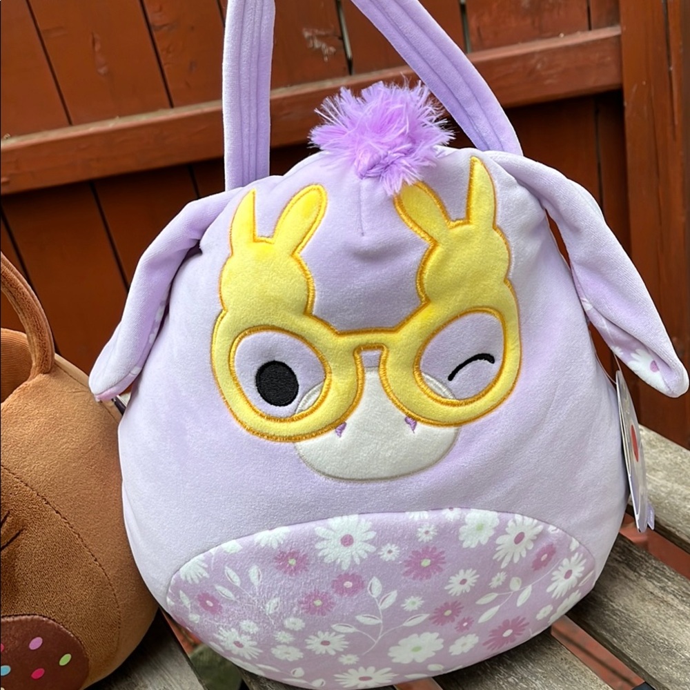 Squishmallow Purple Plush Kids Bag